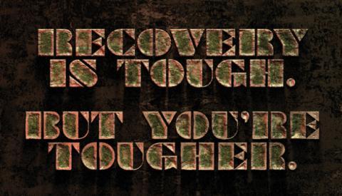 Your Life Iowa Recovery Is Tough but You're Tougher Encouragement Card