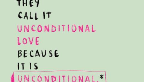 Your Life Iowa They Call It Unconditional Love Encouragement Card