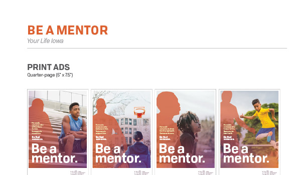 Campaign One-Sheet for all Elements–Be a Mentor