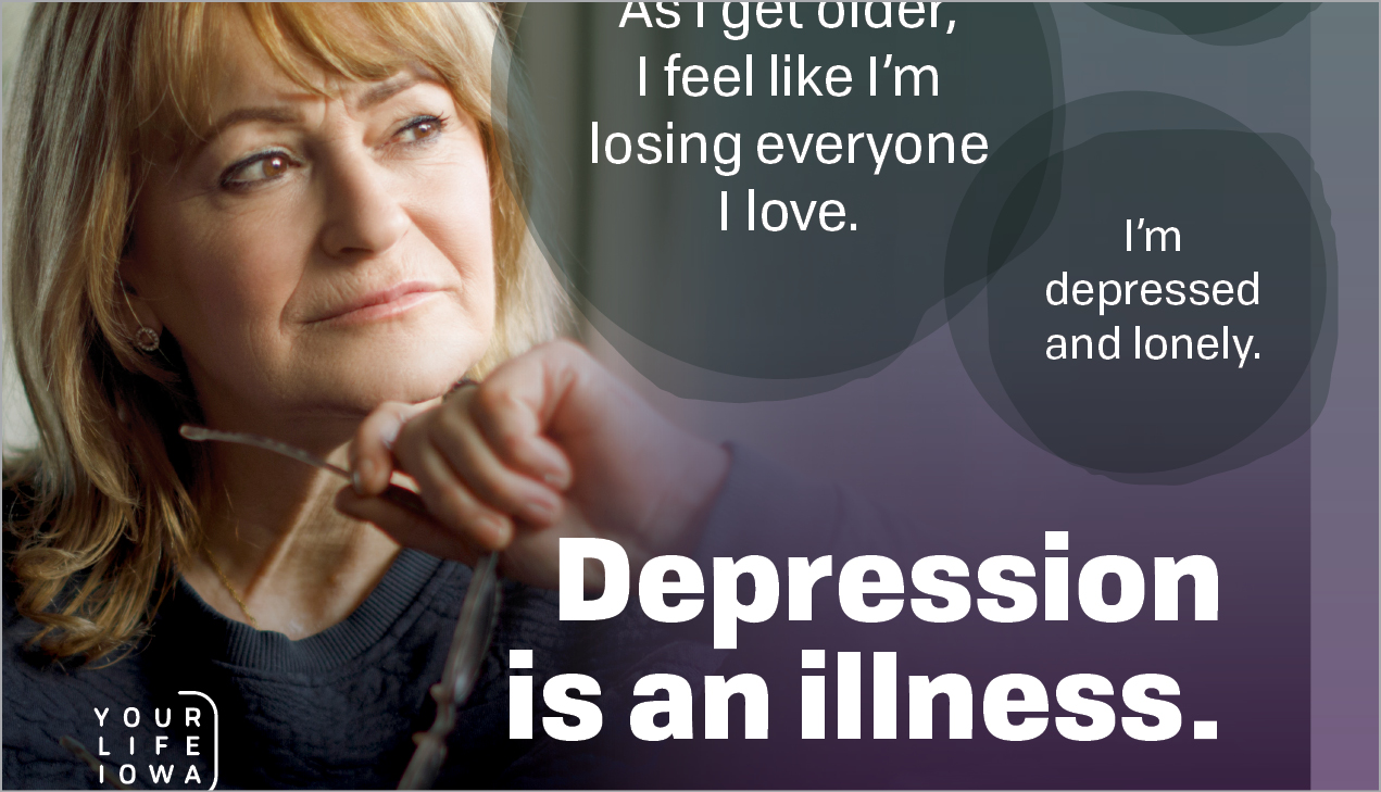 Print Ad Sized 10" x 10" Depression Focused – Let Us Help You
