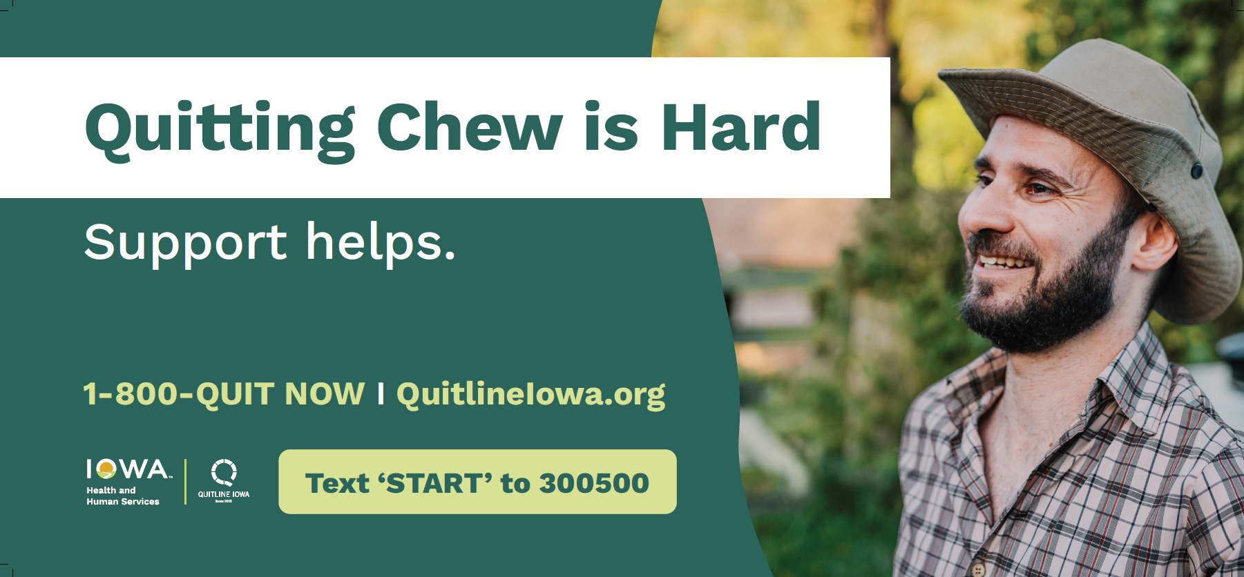 Quitting Chew is Hard. Support Helps.