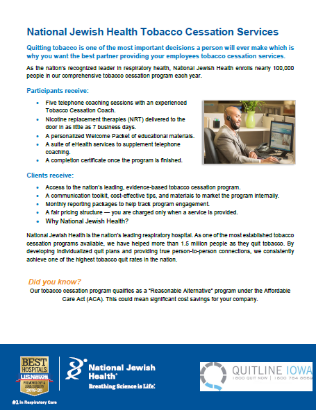National Jewish Health Tobacco Cessation Services