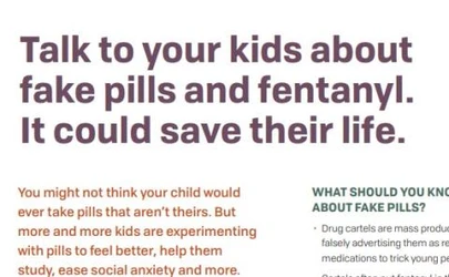 thumbnail image of the Fake Pills parents flyer