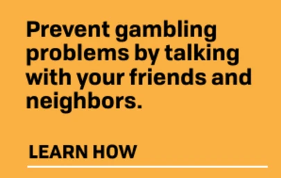 black text over an orange background