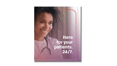 a doctor, smiling, and wearing a stethoscope