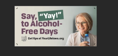 a woman, smiling, and holding a water bottle