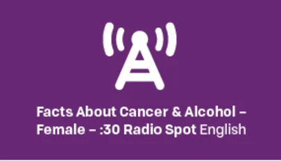 Radio antenna tower icon over the text of the radio spot title