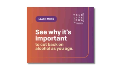 white text over a red and purple background