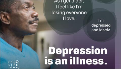 Your Life Iowa Adult Mental Health Depression Poster