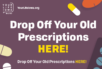 Drop off your old prescriptions here.