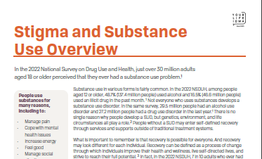 Stigma and substance use overview