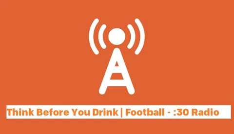 Radio antenna tower icon over the text of the radio spot title