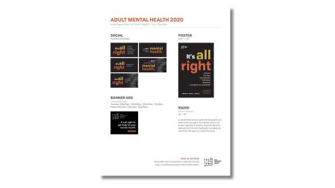 Adult Mental Health 2020 - Campaign One Pager