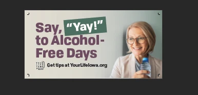 a woman, smiling, and holding a water bottle