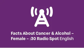 Radio antenna tower icon over the text of the radio spot title