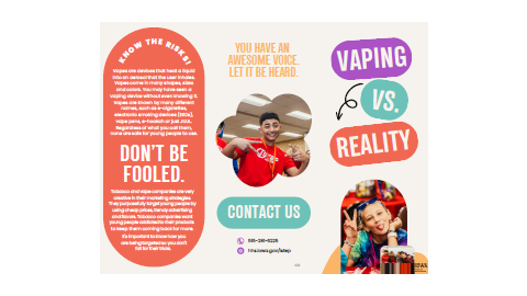 Vaping vs Reality Brochure image