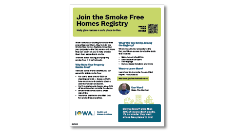 Smoke Free Registry Flyer image
