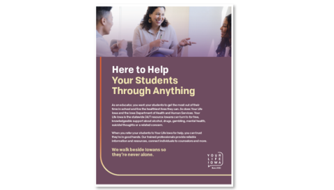 Here to Help Your Students through Anything Flyer image