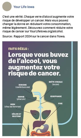Cancer & Alcohol Straight Facts | Social | French TN