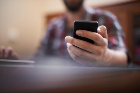Texting on the phone