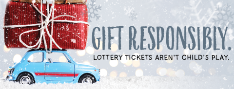 Gift responsibly- car with gift on the top
